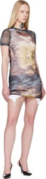 Jean Paul Gaultier Multicolor 'The Short Médaillon' Minidress