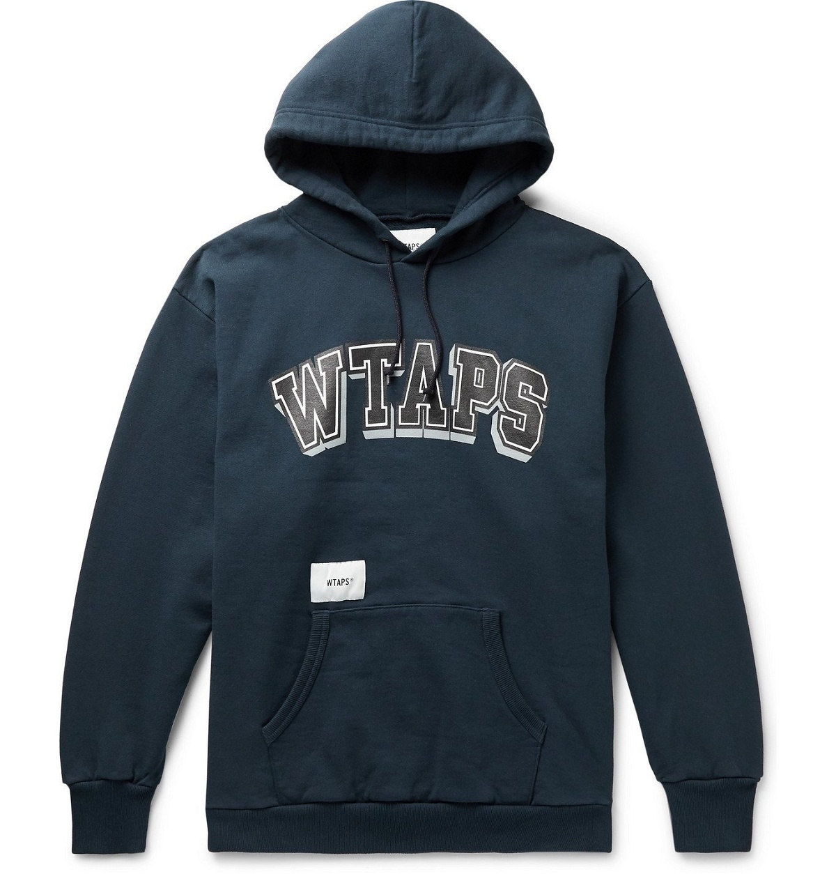 WTAPS - Dawn Appliquéd Logo-Print Fleece-Back Cotton-Blend Jersey 