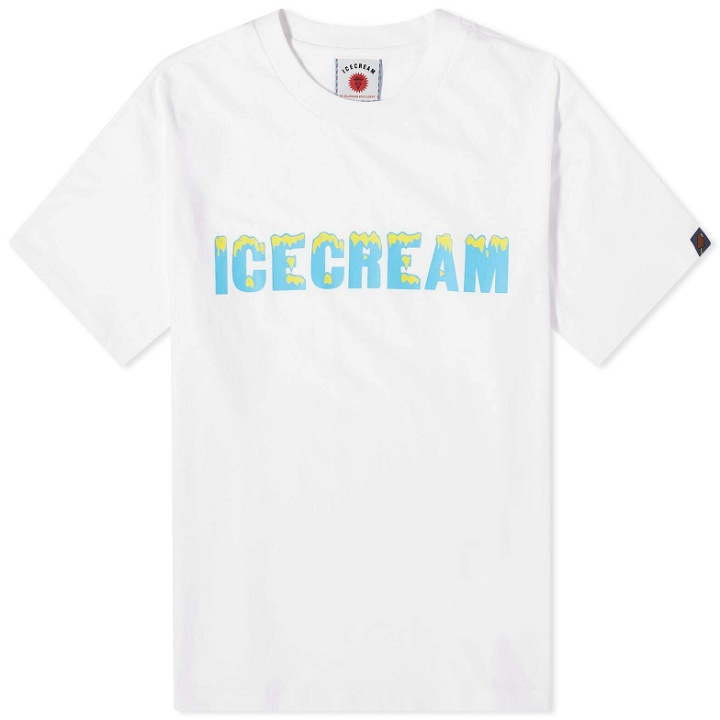 Photo: ICECREAM Men's Drippy T-Shirt in White