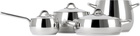 Alessi Silver Mami Pots & Pans Set, 7 pcs