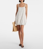 Posse Sky polka-dot balloon minidress
