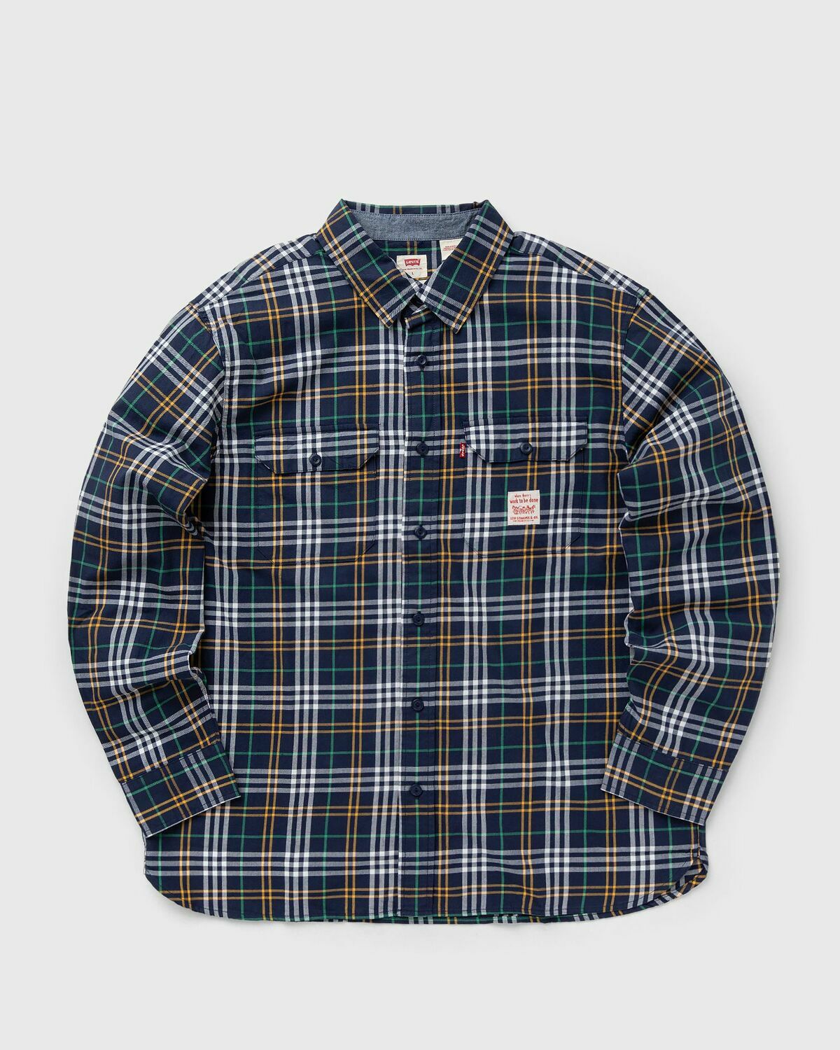 Levis Classic Worker Workwear Blue Mens Overshirts Levis levis-classic-worker-workwear-blue-mens-overshirts-levis