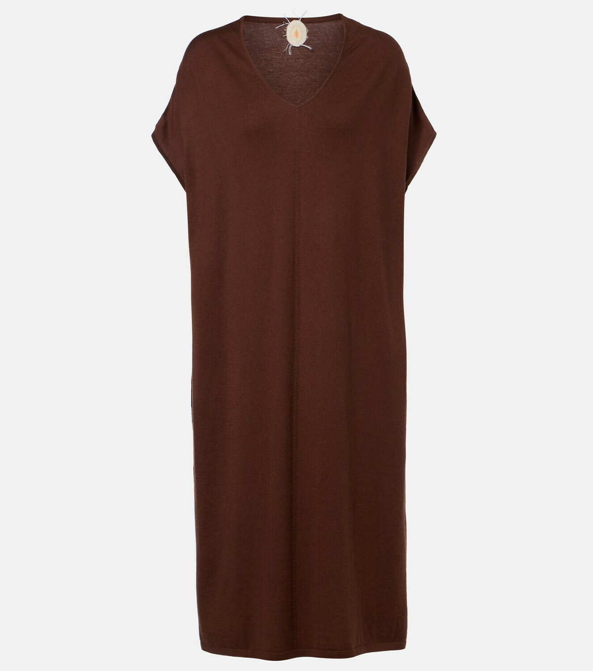 Jardin des Orangers Cotton, silk, and cashmere midi dress