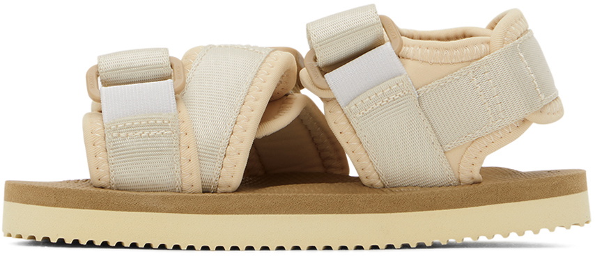 Suicoke Kids Beige Kisee Sandals Suicoke