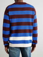 Paul Smith - Striped Wool and Cotton-Blend Sweater - Blue