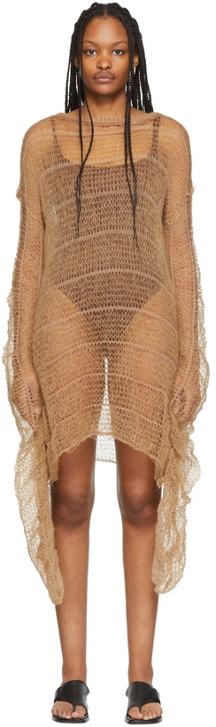 Photo: VITELLI Beige Honeycomb Dress