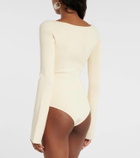 Galvan Gaia ribbed-knit bodysuit