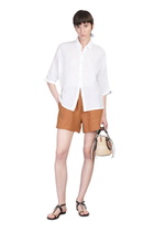 120% Lino Shirt In White Linen