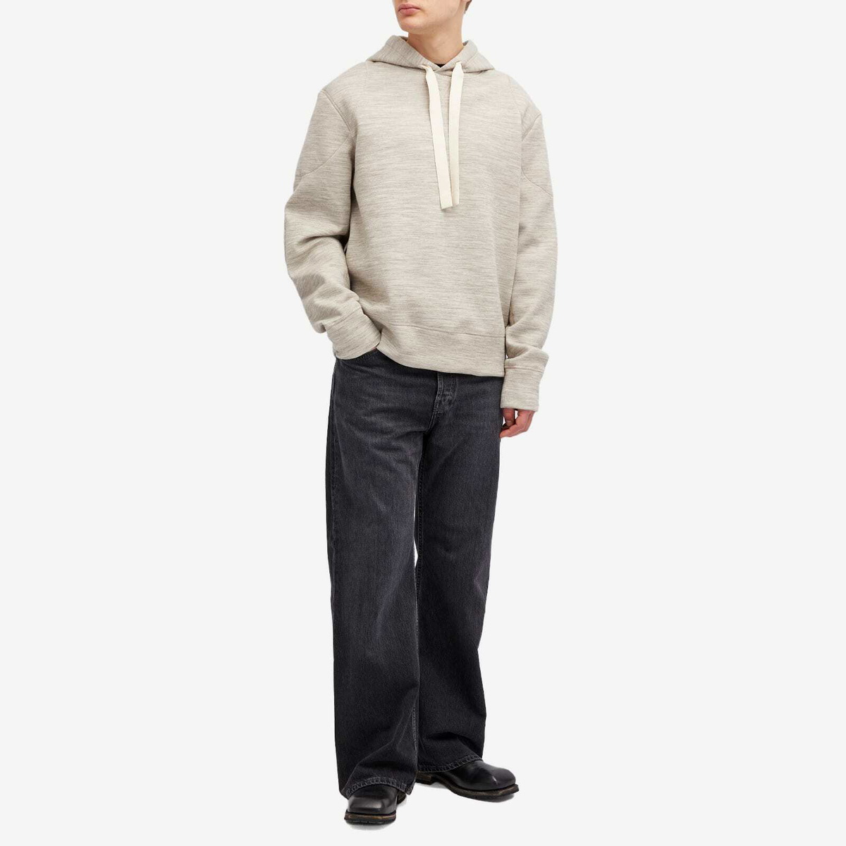 Jil Sander Men's Plus Wool Hoodie in Ginger