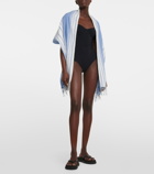 Toteme - Striped linen and cotton beach cover-up