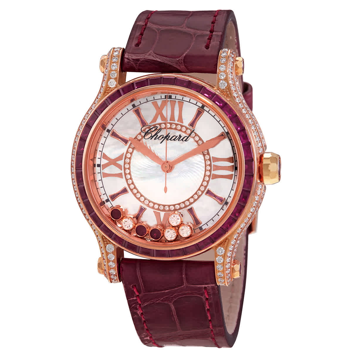 Chopard Happy Sport Mother of Pearl with Diamonds and Rubies Dial