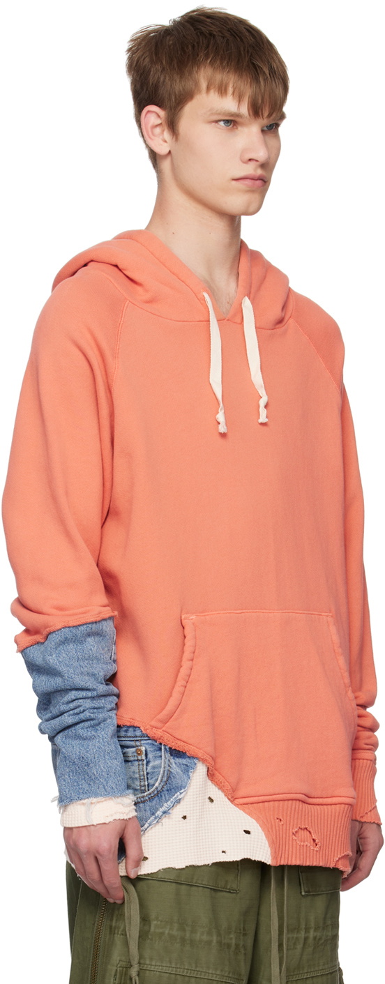 Greg Lauren Orange Fragment Hoodie