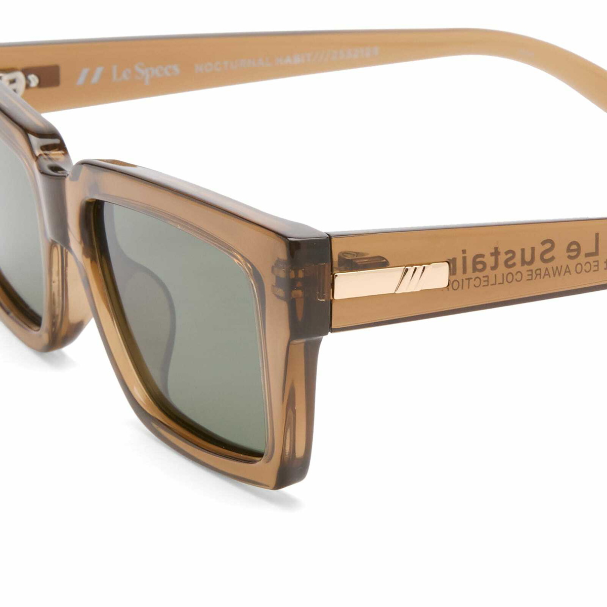Le Specs Nocturnal Habit Sunglasses in Umber/Khaki Mono Polarized 