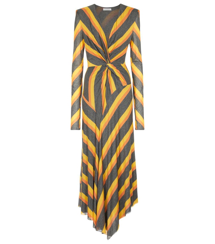 Photo: Philosophy di Lorenzo Serafini Striped jersey midi dress
