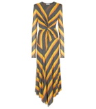 Philosophy di Lorenzo Serafini Striped jersey midi dress