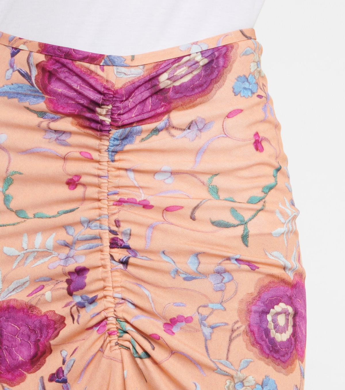 【Isabel Marant】 Joellaフローラル ruchedミディスカート Isabel Marant - Joella floral ruched midi skirt Isabel Marant