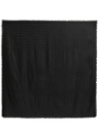 Saint Laurent Logo-jacquard Silk-blend Scarf - Black - One Size
