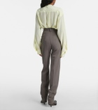 Calvin Klein Collection Lucia high-rise wool slim pants