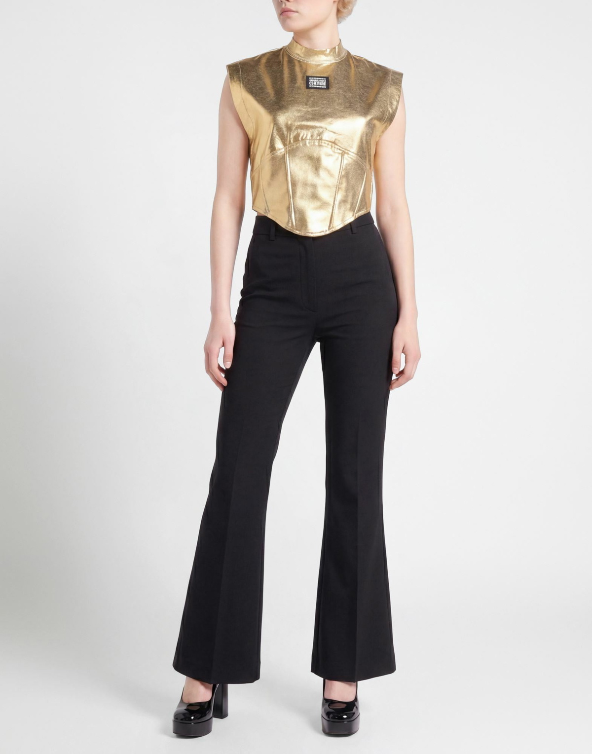 Versace Jeans Couture Womens Top in Gold