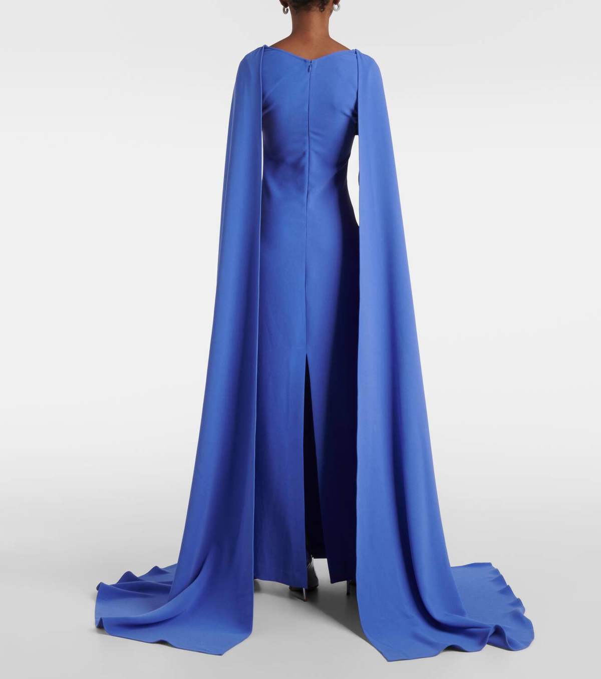【SOLACE LONDON】モーガンケープドクレープガウン Solace London Morgan caped crêpe gown Solace London