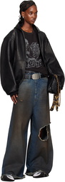 LU'U DAN Blue Dumpster Denim Jeans