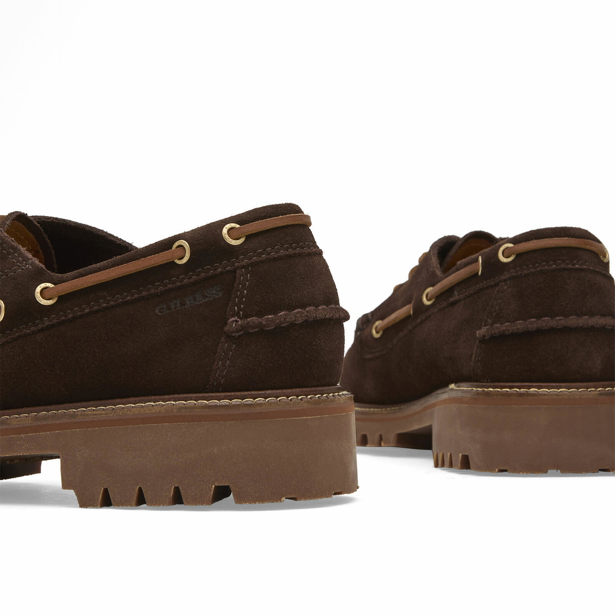 Bass Weejuns Men's Ranger Camp Moc Shoe in Chocolate Suede