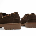 Bass Weejuns Men's Ranger Camp Moc Shoe in Chocolate Suede