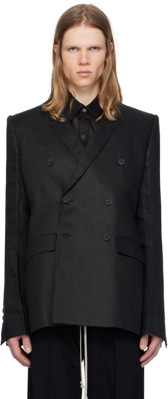 T/SEHNE Black Asymmetric Jacket