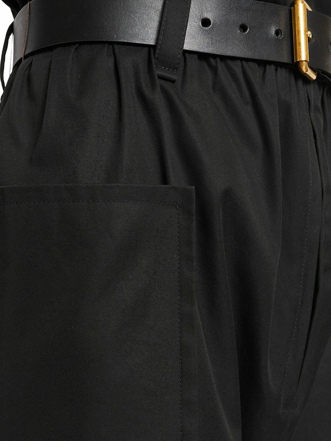 SAINT LAURENT Cotton Twill Jumpsuit