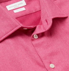 Richard James - Slim-Fit Cotton-Flannel Shirt - Pink