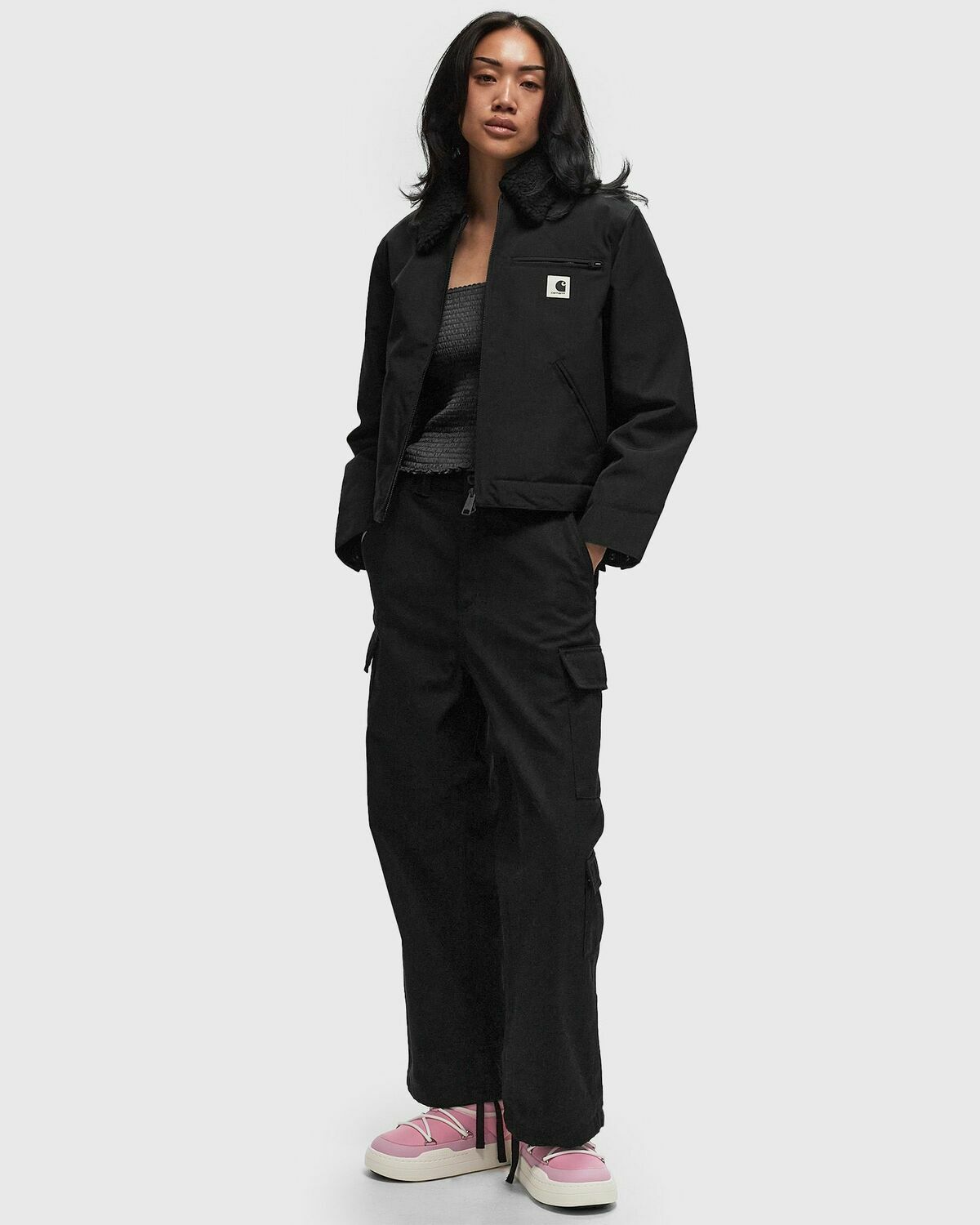 Carhartt WIP Newkirk Jacket Black Womens Bomber Jacket Carhartt WIP