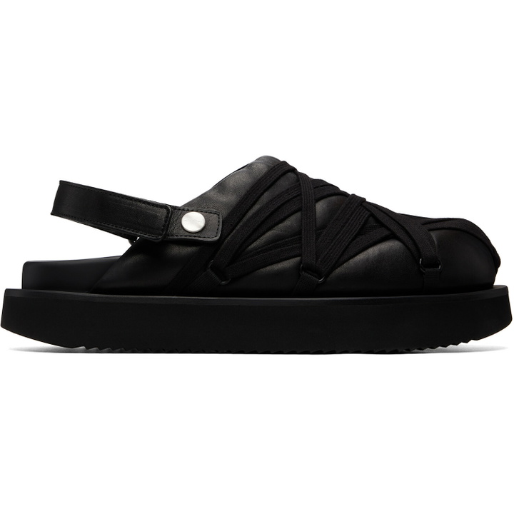 Photo: Rick Owens Black Tower Megalace Padded Platform Loafers