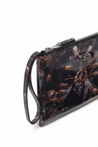 Diesel Pouch in printed glossy PU - Small Wallets Womens in Black