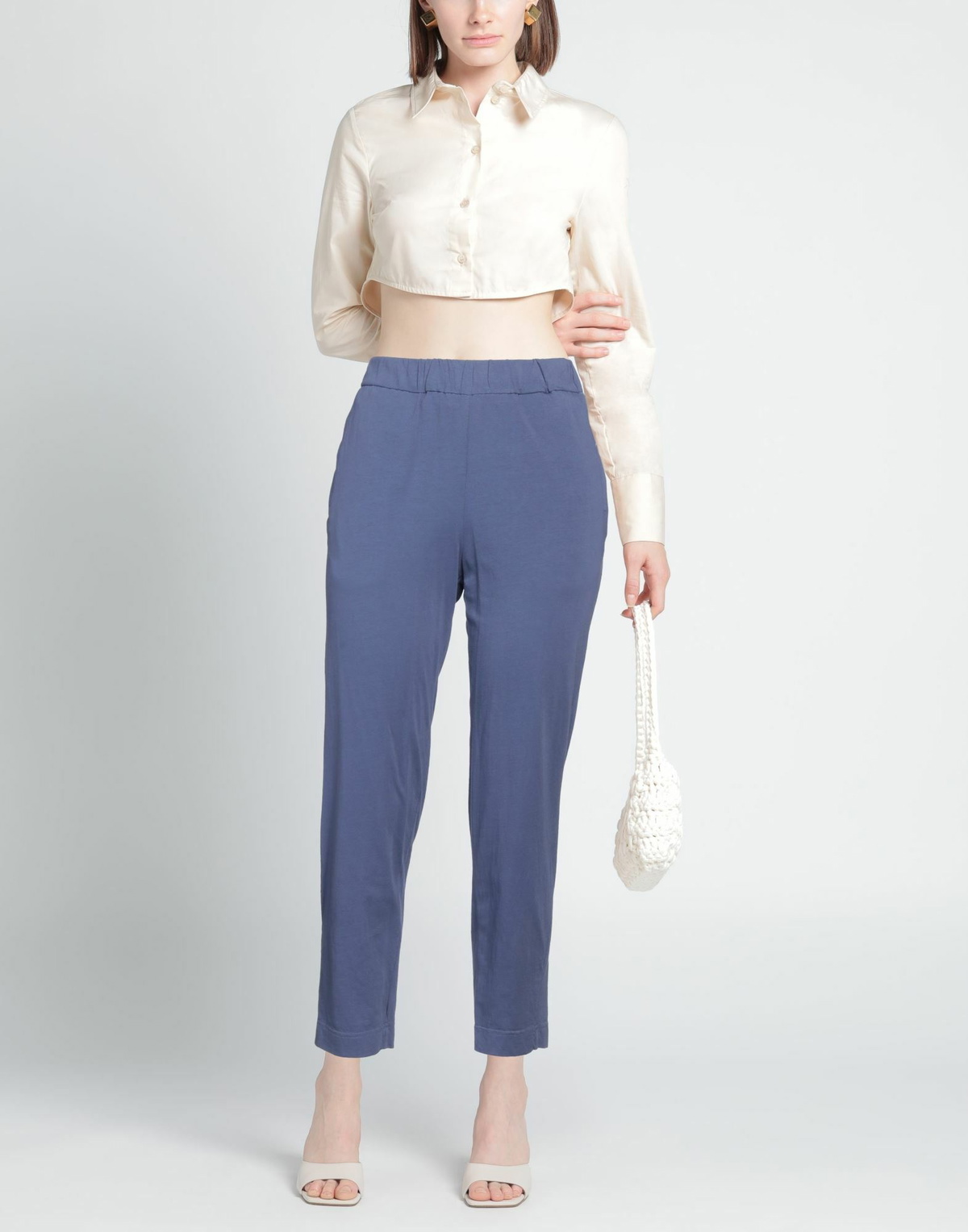 Alessia Santi Womens Pants in Purple