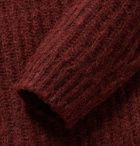 Alex Mill - Ribbed Wool-Blend Sweater - Burgundy