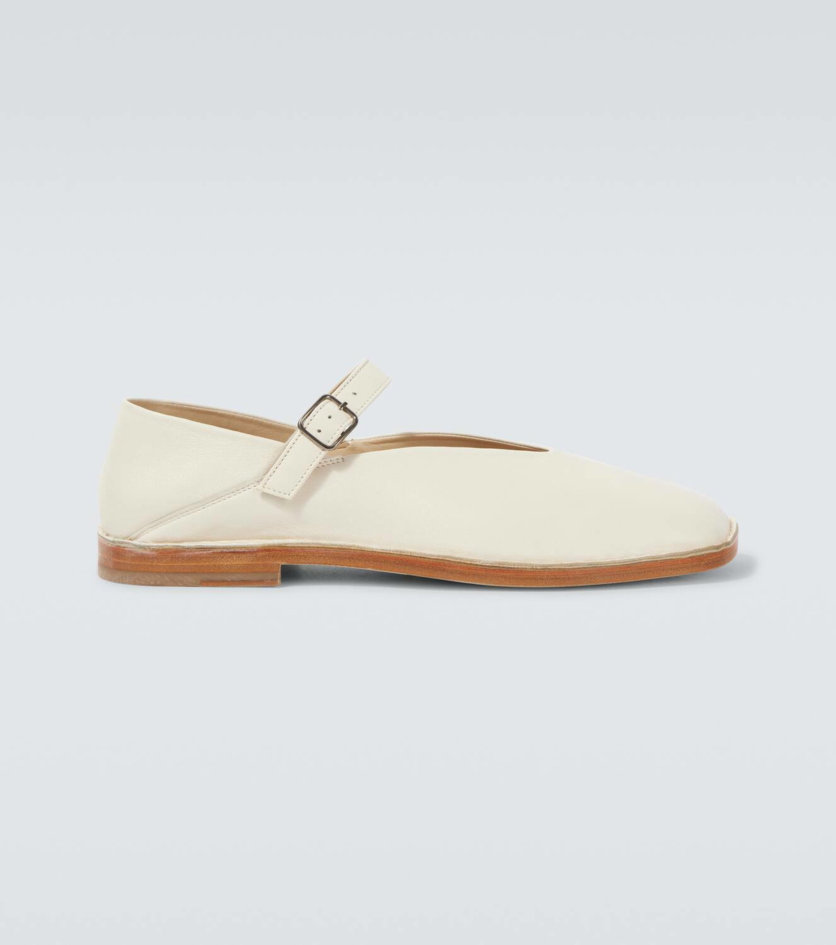 Lemaire Leather Mary Jane flats