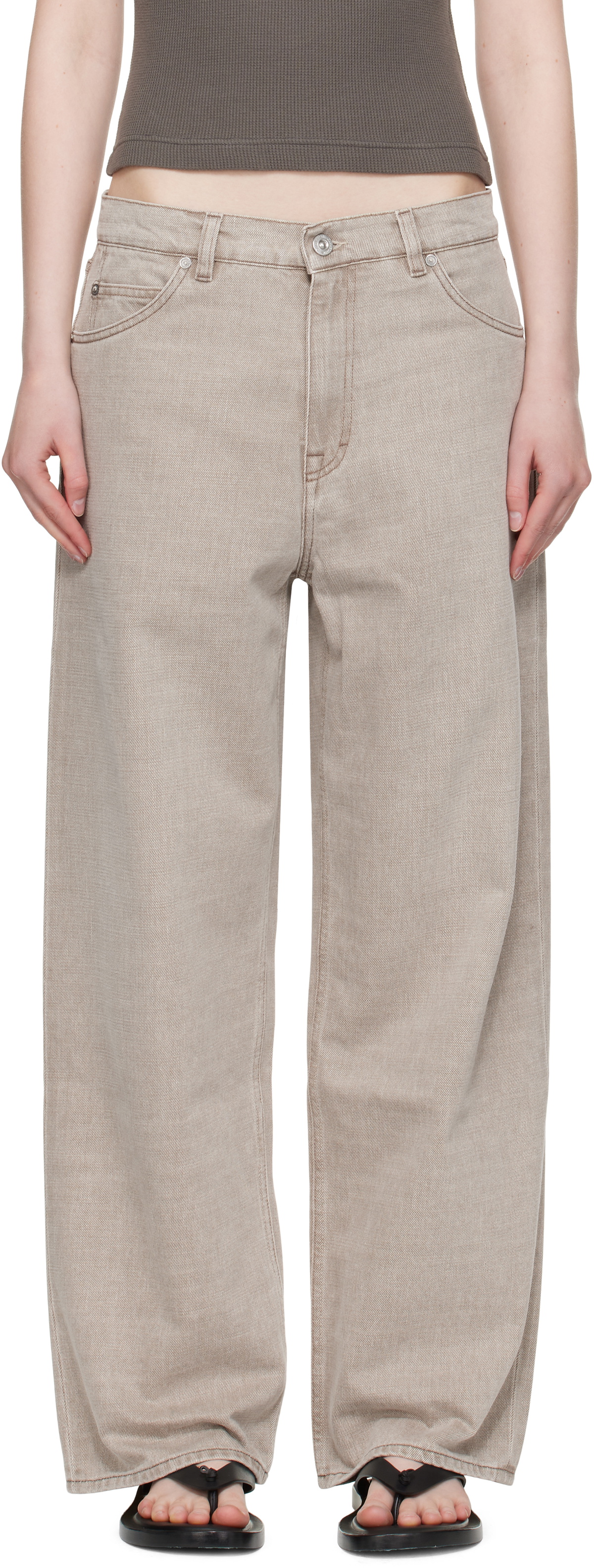 OUR LEGACY Beige Vast Cut Jeans Our Legacy