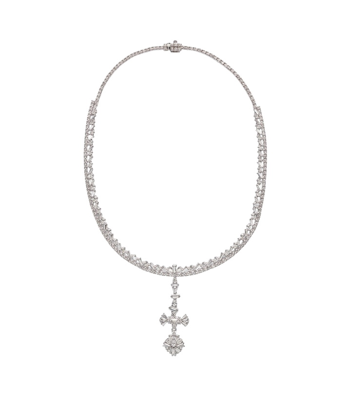 Photo: Yeprem Y-Couture 18kt white gold pendant necklace with diamonds