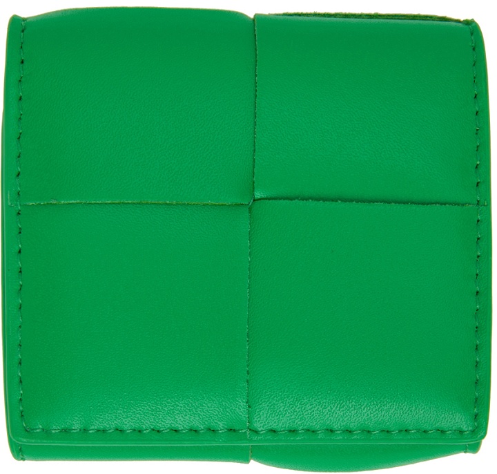 Photo: Bottega Veneta Green Folded Coin Pouch