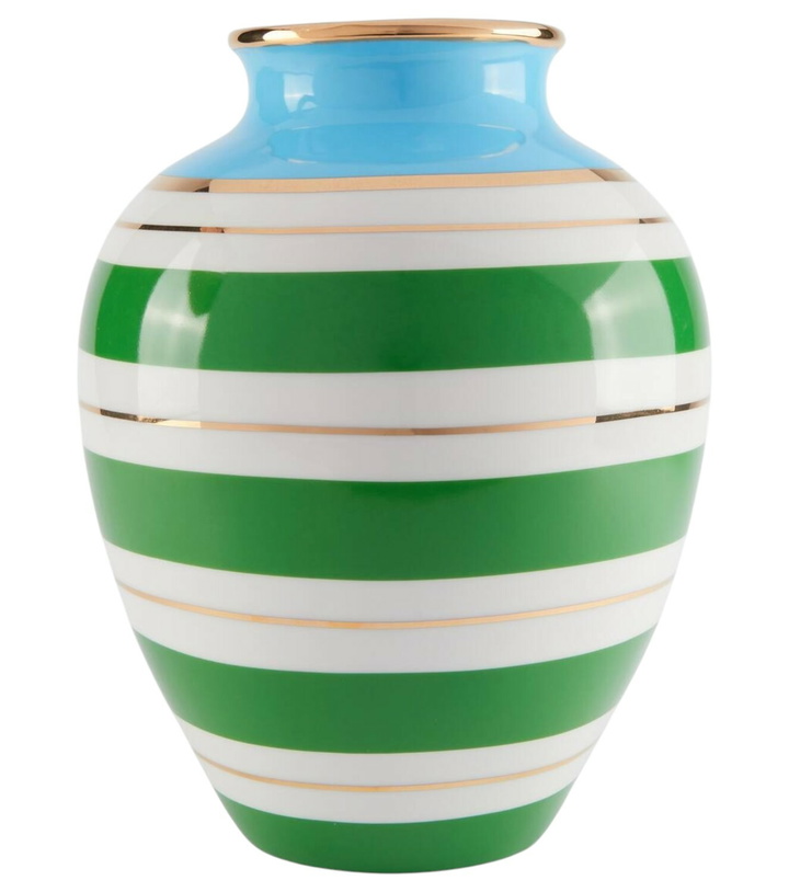 Photo: Jonathan Adler Portofino striped porcelain urn