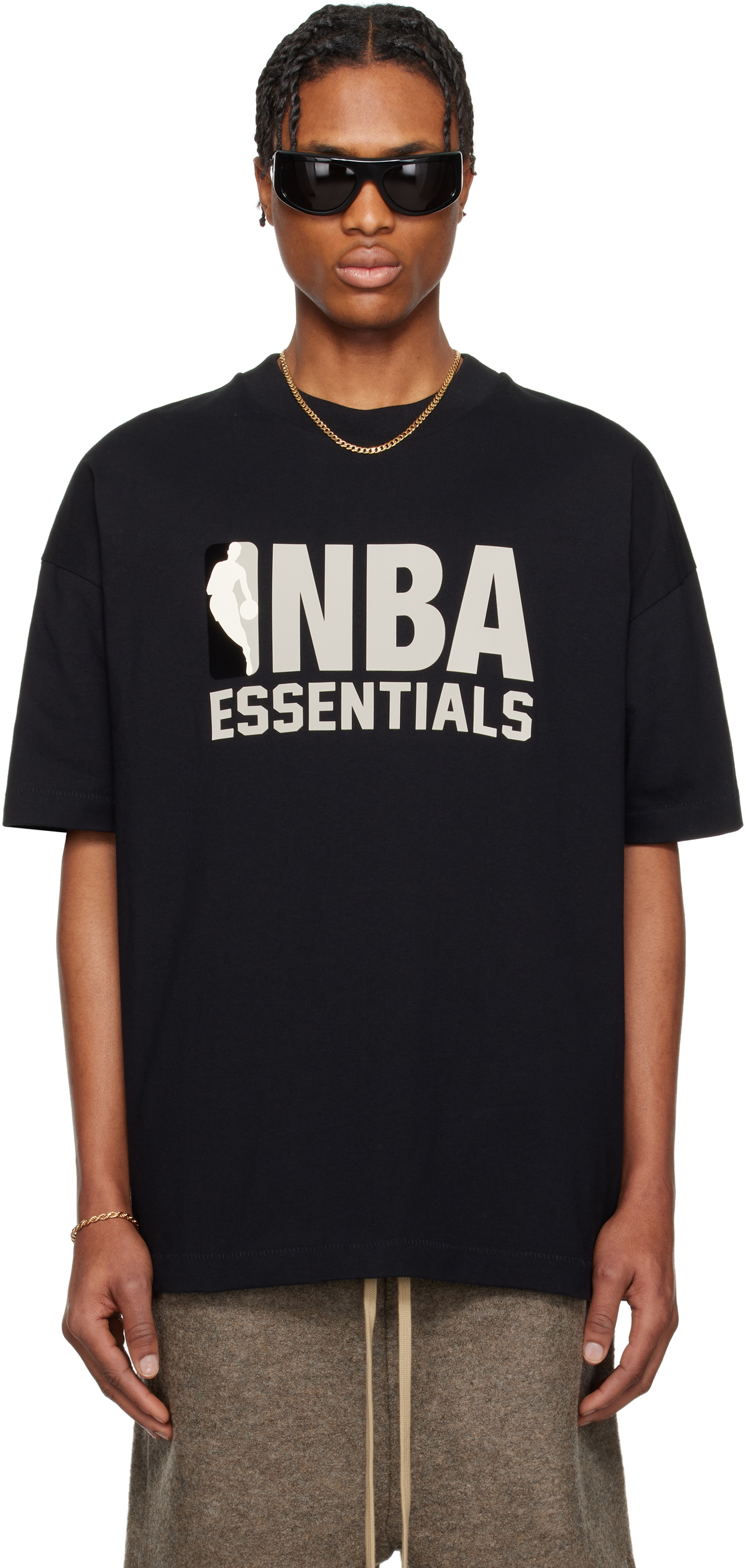 T-shirt Fear Of God Essentials – Noir – Manches Courtes – Taille M – Neuf Dans Son Sachet