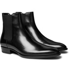 SAINT LAURENT - Wyatt Leather Chelsea Boots - Black