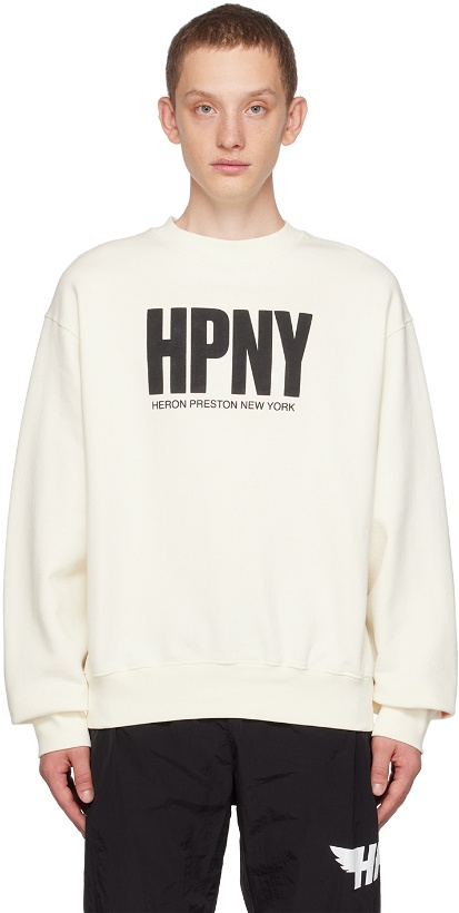 Photo: Heron Preston Off-White 'HPNY' Sweatshirt