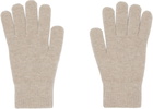 Yves Salomon Beige Cashmere Gloves