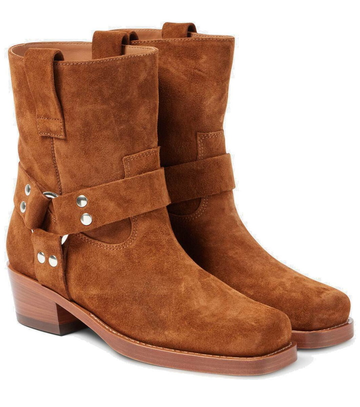 Photo: Paris Texas Roxy 45 suede biker boots