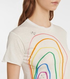 The Row - Rainbow cotton cropped T-shirt