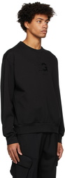 Dolce & Gabbana Black Embossed Logo Sweatshirt