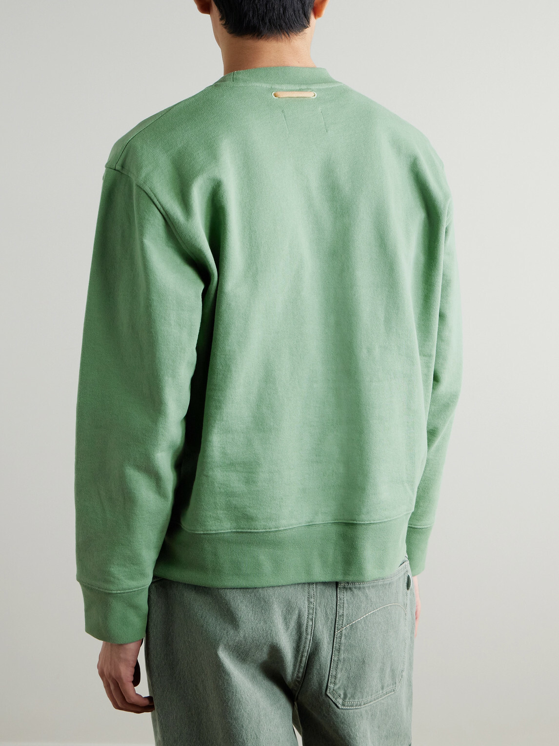 Folk - Anniversary Cotton-Jersey Sweatshirt - Green