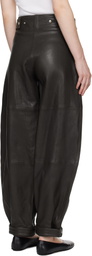 CO Brown Balloon Leather Pants