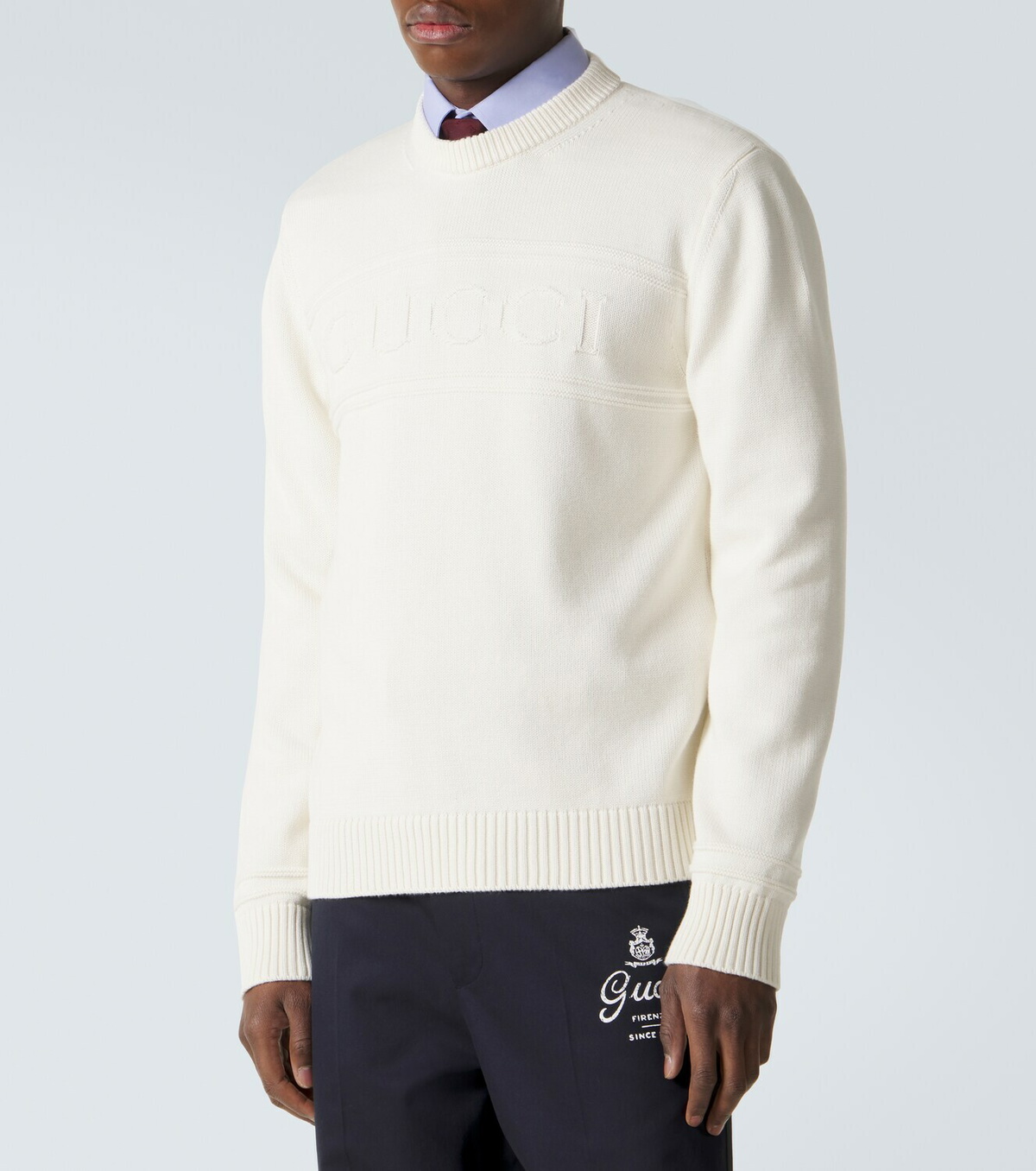 Gucci Logo cotton and wool sweater